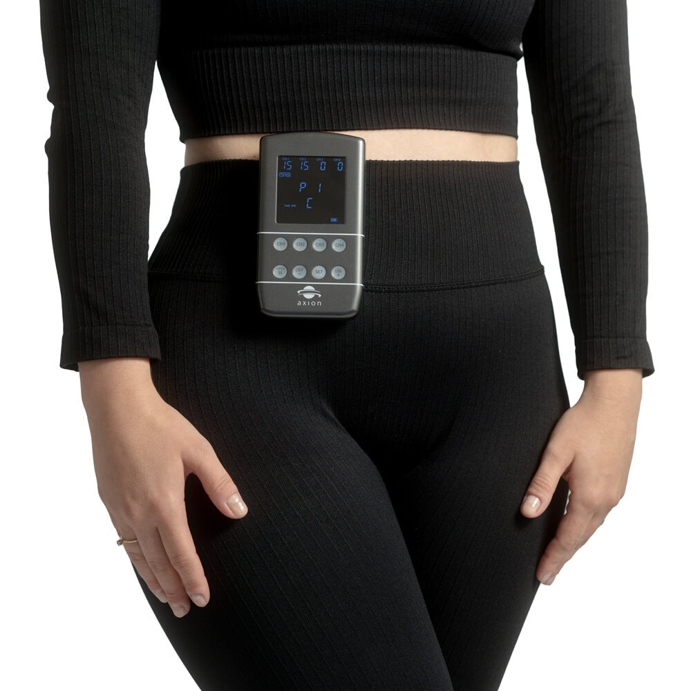 TENS Gerät 4-Kanal STIM-PRO X9B Kombi-Set – inkl. Rückenelektroden & Kontaktspray