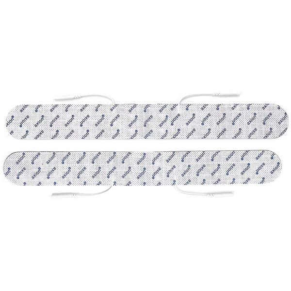 Long back electrode - 33x4 cm - 2 pieces - suitable for axion, Prorelax, Promed - 2mm plug-in connection