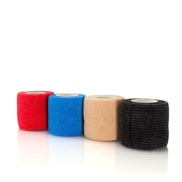 Adhesive Bandage 12 Rolls 5cm Width Mix-Set in 4 Colors