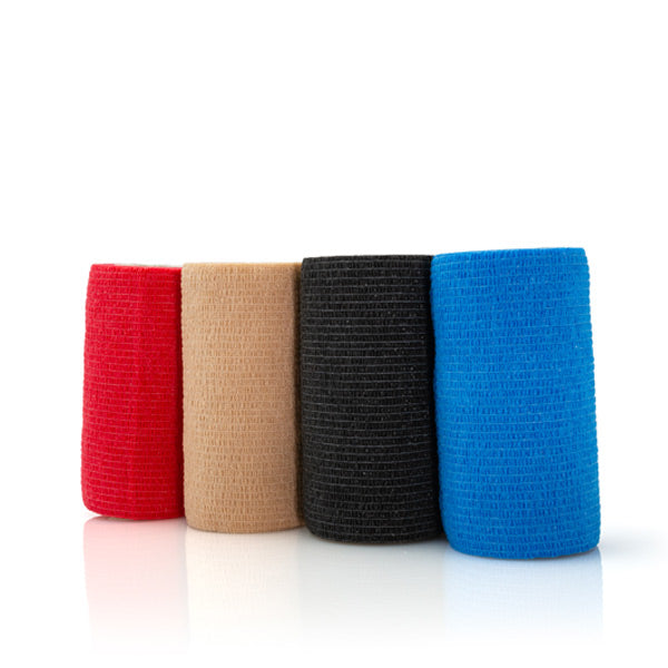 Adhesive bandage 12 rolls 10cm width 4.5m length mixed set in 4 colors