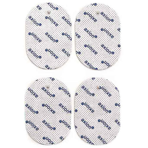 Elektroden 7.2x4.6cm oval - 4 Stück - passend zu Panasonic - 3,2mm Druckknopf