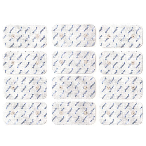 Elettrodi 10x5cm - 12 pezzi - adatti per Compex - pulsante da 3,75mm - Dispositivo medico