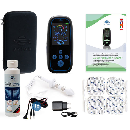 Kit d’entraînement du plancher pelvien avec sonde anale contre l’incontinence - EMS Kegeltrainer avec 4 programmes, 80 niveaux d’intensité, batterie USB-C et minuterie