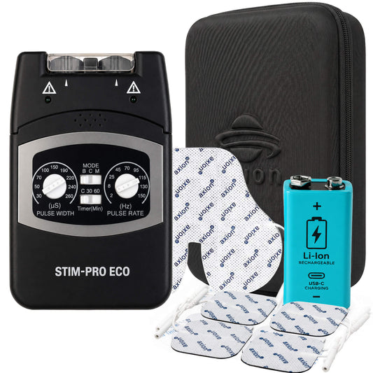 STIM-PRO Eco Akku-Bundle inklusive 9V Akku und Nacken Elektrode