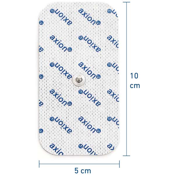 Électrodes 10x5 cm - 4 pièces - convient pour Beurer, Sanitas - bouton-pression 3,5 mm