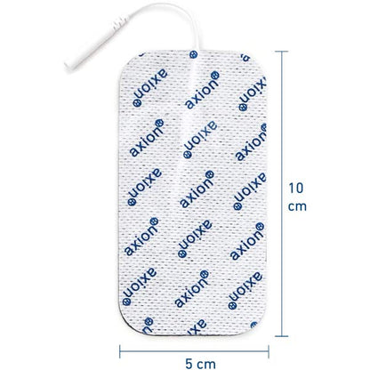 Electrodes - 10x5 cm - 16 pieces - suitable for axion, Prorelax, Promed, Auvon - 2mm plug connection