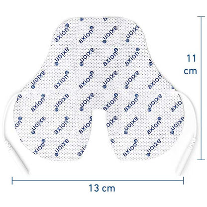 Neck electrodes 11x13 cm - 2 pieces - suitable for axion, Prorelax, Promed, Auvon - 2mm plug connection