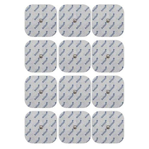 Elektroden 5x5 cm - 12 Stück - passend zu Compex - 3,75mm Druckknopf