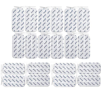 Electrodes - 10x5 cm - 20 pieces - suitable for axion, Prorelax, Promed, Auvon - 2mm plug connection