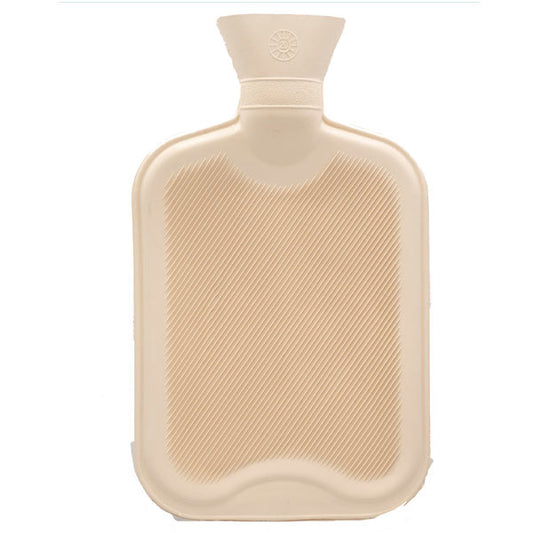 Hot water bottle without cover - beige - 33x20 cm