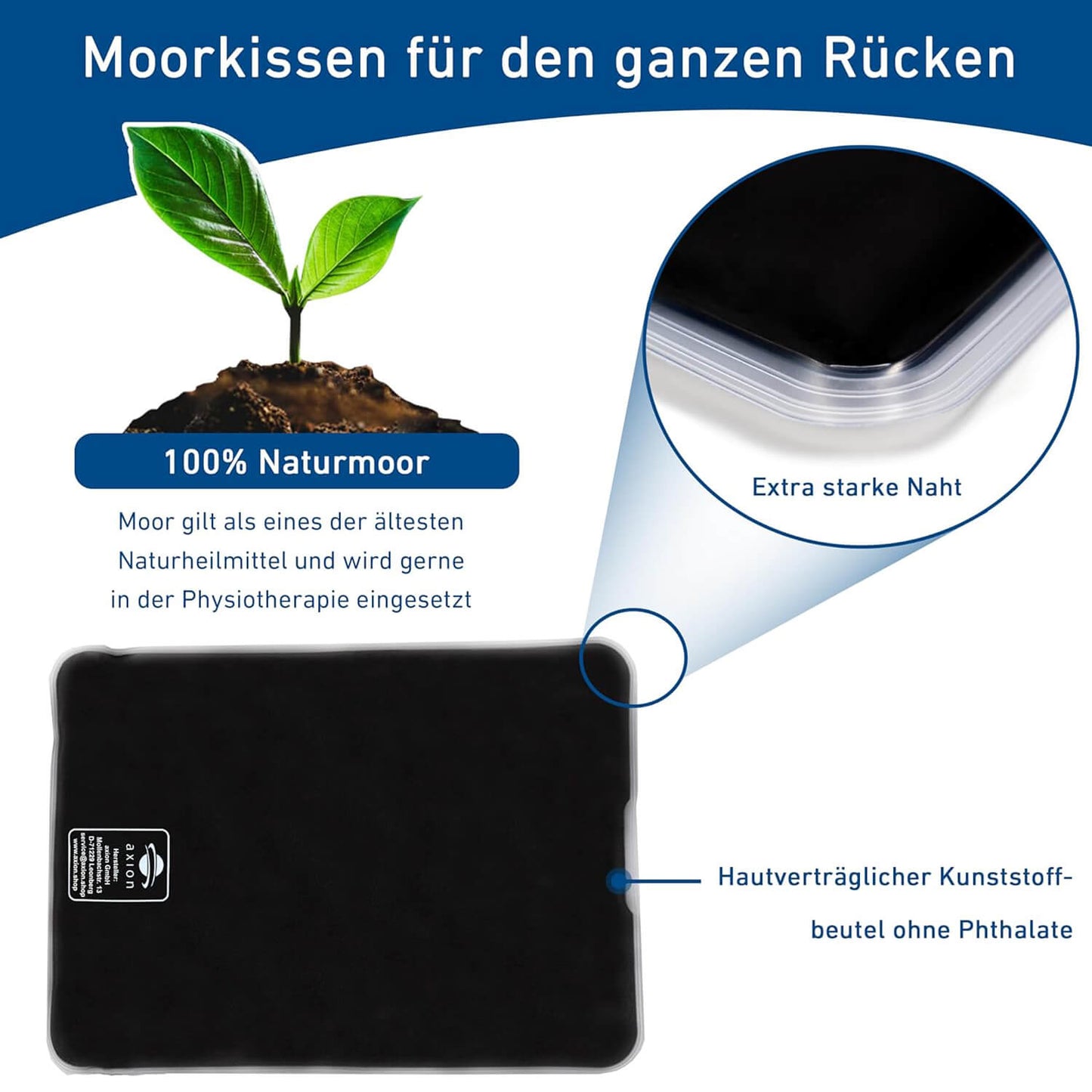 Moor cushion for back and stomach