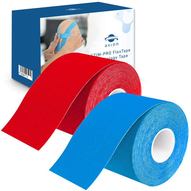 K-Active Sport Nastro Kinesiologico Rosso – 50 Mm X 5 M – Elastico Ridotto, Originale Giappone