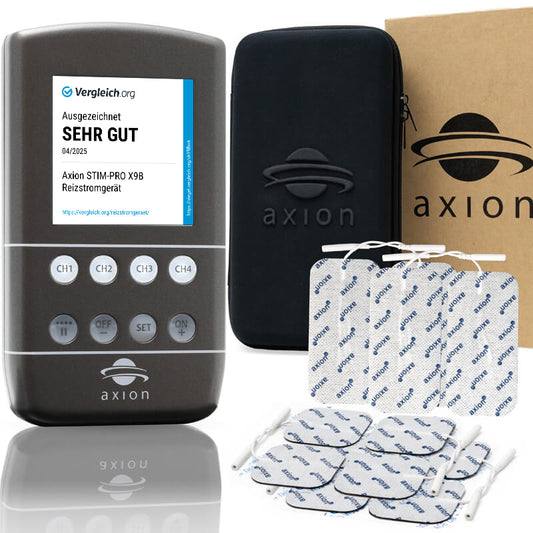 4 Channel TENS EMS machine STIM-PRO X9B with rechargeable battery and soft case