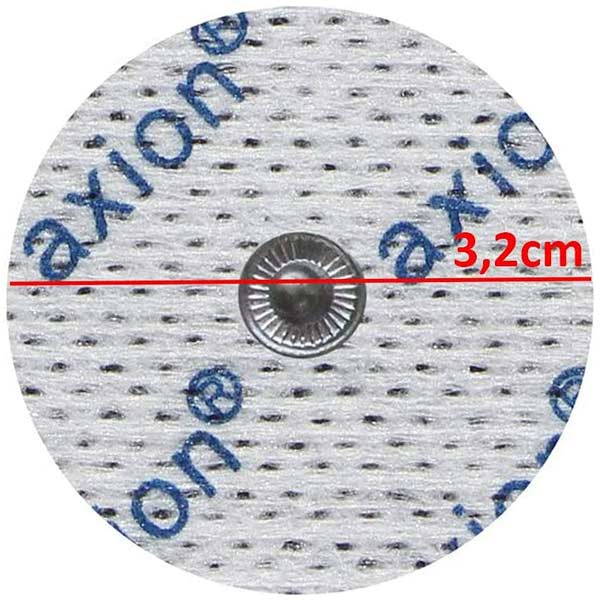 Electrodes (round), Ø 3.2 cm - 4 pieces - suitable for Beurer, Sanitas - 3.5mm snap