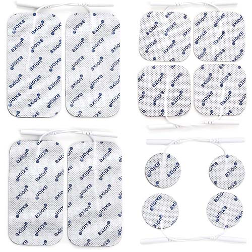 Electrodes combination set - 12 pieces - suitable for axion, Prorelax, Promed - 2mm plug connection