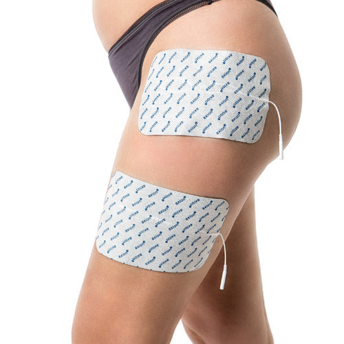 Axion Elektrodenpads passend zu Prorelax, Promed, axion - 18x11cm, 2mm Steckanschluss, 2 St.,selbstklebende TENS EMS Elektroden für TENS EMS Geräte