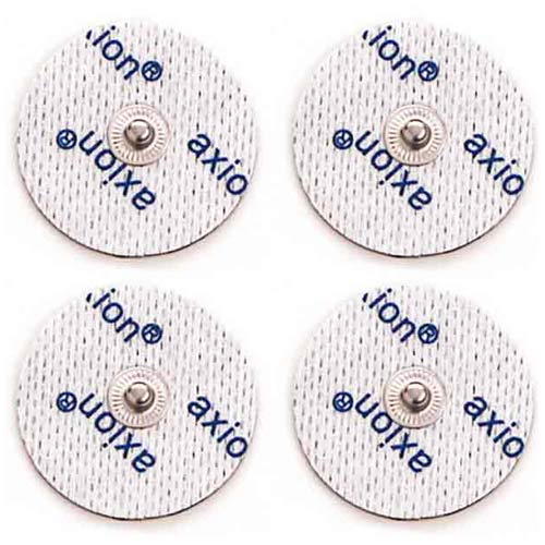 Electrodos redondos de Ø 3,2cm - 4 piezas - compatibles con Beurer, Sanitas/Vitalcontrol - conexión de botón de 3,5mm