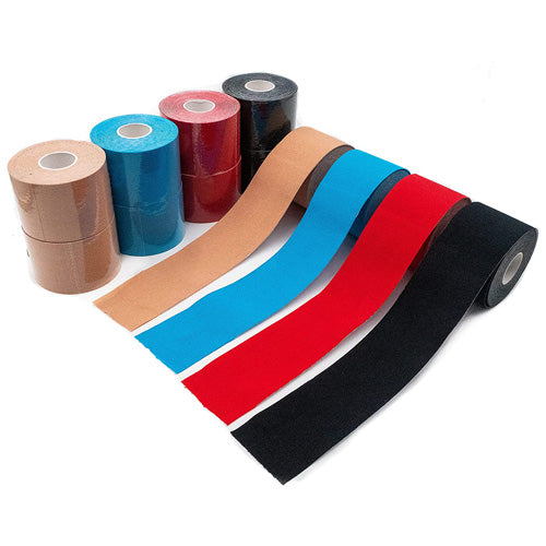 Set of 12 mixed kinesiology tape 5cm uncut by axion
