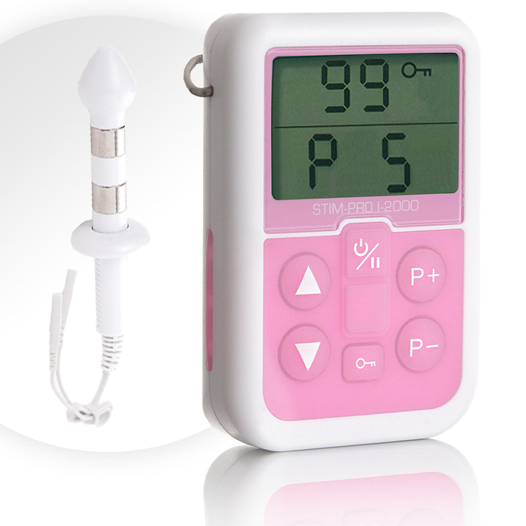Axion Beckenboden-Elektrostimulationsgerät EMS Gerät I-2000 mit Analsonde STIM-PRO S-13A bei Inkontinenz, MEDIZINPRODUKT Klasse IIa, Beckenbodentrainer